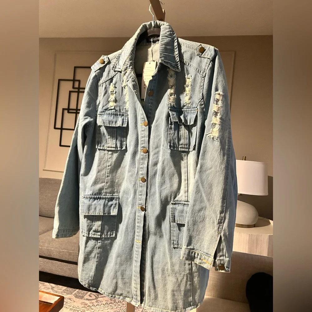 TANMING Denim Jacket - Picture 2 of 5